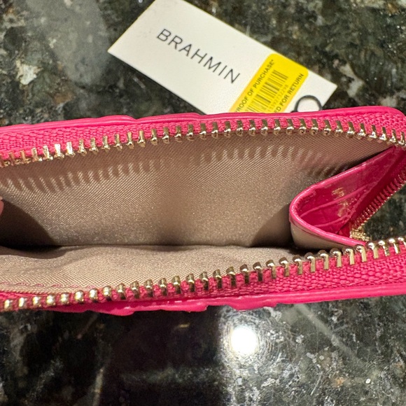 🩷🩷BRAHMIN LENON PARADISE PINK MELBOURNE CROC EMBOSSED LEATHER WALLET!🩷🩷 - Picture 5 of 5
